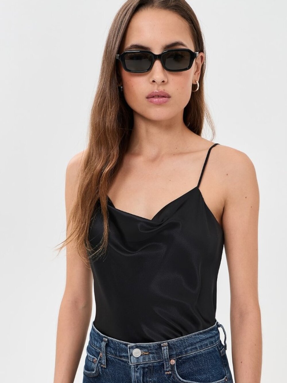 Cinq à Sept Marta Silk Cami - Black - Medium (M)